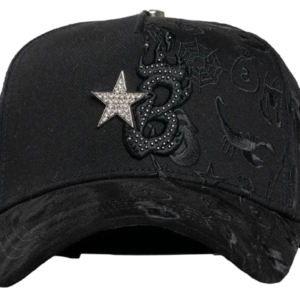 Barbas Hats B-Star Graffiti black snapback cap