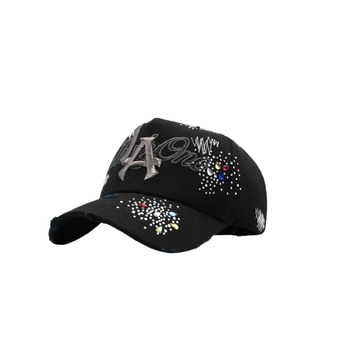 Dandy LA Black Rainbow crystals Hat