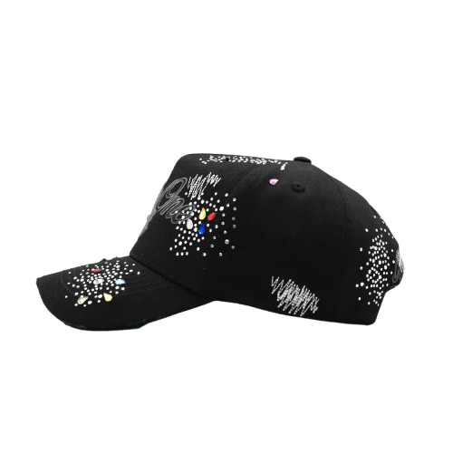 Dandy LA Black Rainbow crystals Hat