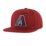 MLB Arizona Diamondbacks Red Flat Bill Snap Back Hat