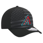 Men's New Era Black Arizona Diamondbacks American Flag Adjustable Hat