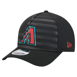 Men's New Era Black Arizona Diamondbacks American Flag Adjustable Hat