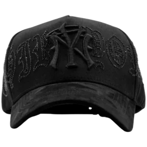 NY Crystals Black Thirty One Hat