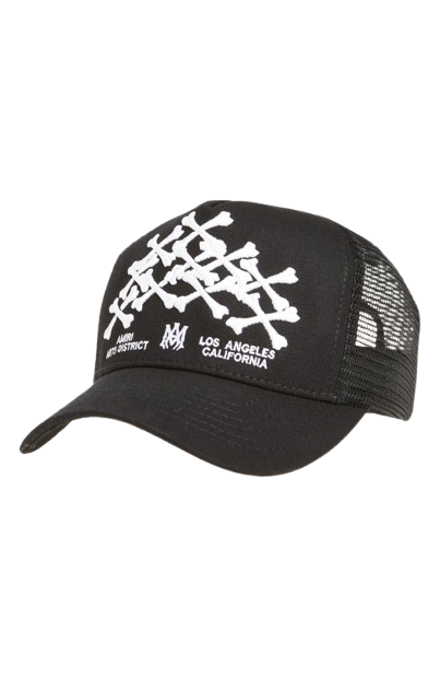 Stacked Bones Logo Adjustable Trucker Hat