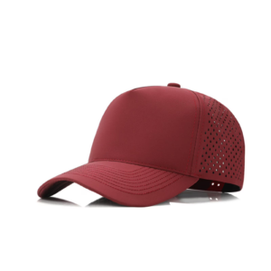 Breathable Quick Dry Running Hat 6 Panel Unstructured Sports Cap