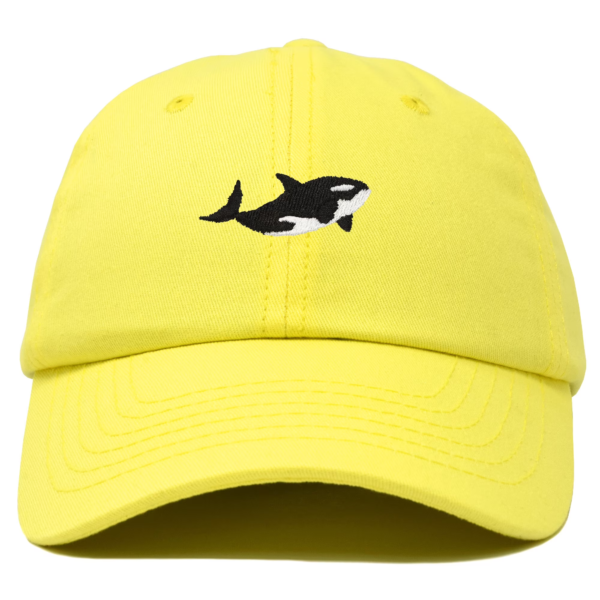 DALIX Killer Whale Hat Orca Marine Life Baseball Cap in Minion Yellow