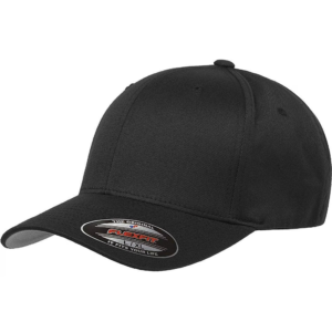 Flexfit Men Athletic Baseball Fitted Black Cap