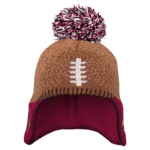 Infant NFL Arizona Cardinals Brown Football Knit Hat with Pom