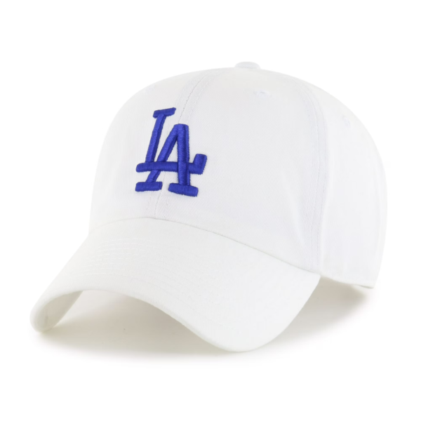 MLB Los Angeles Dodgers Clean Up White Adjustable Hat