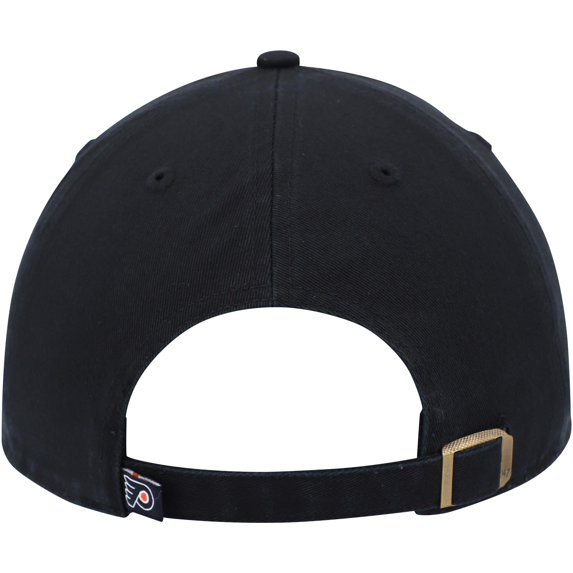 Men 47 Black Philadelphia Flyers Team Logo Clean Up Adjustable Hat