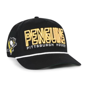Men 47 Black Pittsburgh Penguins Byline Hitch Adjustable Hat