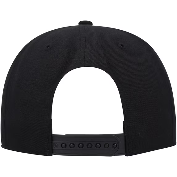 Men 47 Black Pittsburgh Penguins Sure Shot Captain Snapback Hat