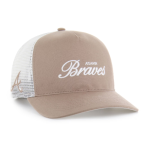 Men 47 Brown Atlanta Braves Foundational Mesh Hitch Adjustable Hat