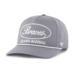 Men 47 Gray Atlanta Braves Foundational Hitch Adjustable Hat
