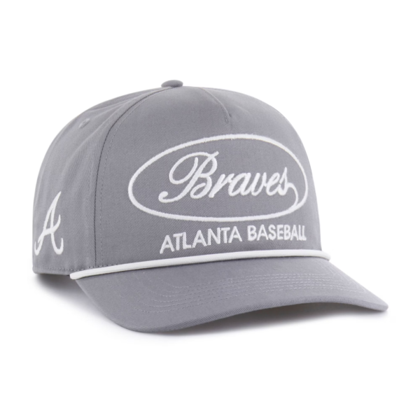 Men 47 Gray Atlanta Braves Foundational Hitch Adjustable Hat