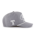Men 47 Gray Texas Rangers Foundational Hitch Adjustable Hat