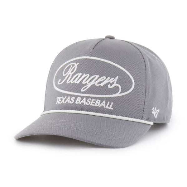 Men 47 Gray Texas Rangers Foundational Hitch Adjustable Hat