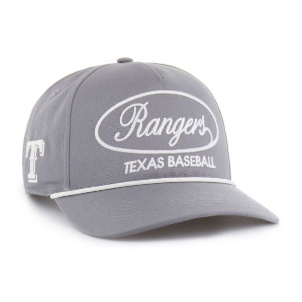 Men 47 Gray Texas Rangers Foundational Hitch Adjustable Hat
