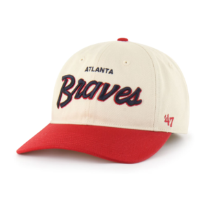 Men 47 Natural Atlanta Braves Crosstown Franchise Fitted Hat