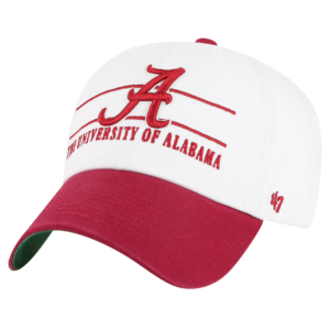 Men 47 White Alabama Crimson Tide Gridiron Clean Up Adjustable Hat