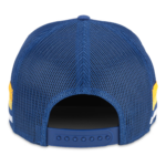 Men American Needle Royal Buffalo Sabres HotFoot Side Stripes Adjustable Trucker Hat