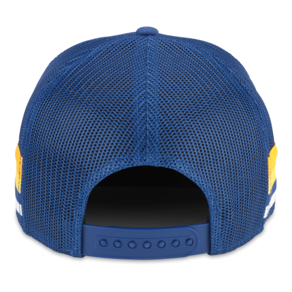 Men American Needle Royal Buffalo Sabres HotFoot Side Stripes Adjustable Trucker Hat