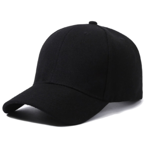 Men Athletic Baseball Fitted Cap Black