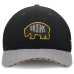 Men Fanatics Black Boston Bruins Fundamentals Span Flex Hat