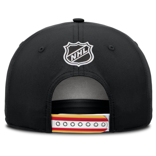 Men Fanatics Black Calgary Flames NHL Draft Authentic Pro On-Stage Podium A-Frame Adjustable Hat