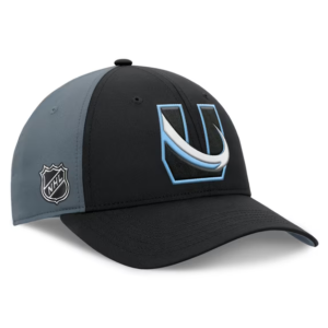 Men Fanatics Black Charcoal Utah Mammoth Alternate Logo Adjustable Hat