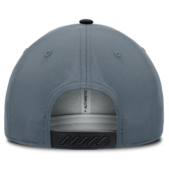 Men Fanatics Black Charcoal Utah Mammoth Alternate Logo Adjustable Hat
