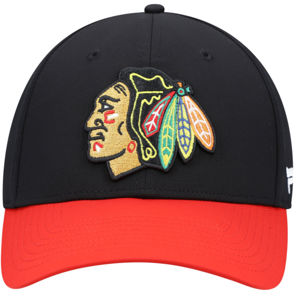 Men Fanatics Black Chicago Blackhawks Core Primary Logo Flex Hat