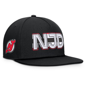 Men Fanatics Black New Jersey Devils Authentic Pro Rink Team Code Snapback Hat