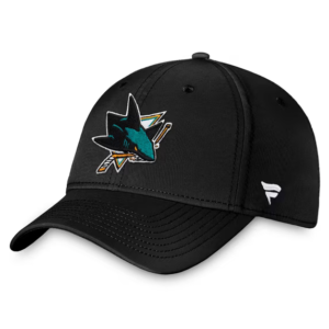 Men Fanatics Black San Jose Sharks Core Primary Logo Flex Hat
