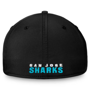 Men Fanatics Black San Jose Sharks Core Primary Logo Flex Hat