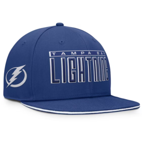 Men Fanatics Blue Tampa Bay Lightning Fundamental Gino Stack Snapback Hat