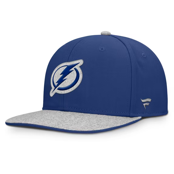 Men Fanatics Blue Tampa Bay Lightning Fundamentals Loden Snapback Hat