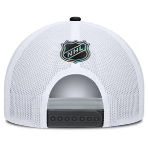 Men Fanatics Charcoal White Vegas Golden Knights Authentic Pro Rink Adjustable Hat