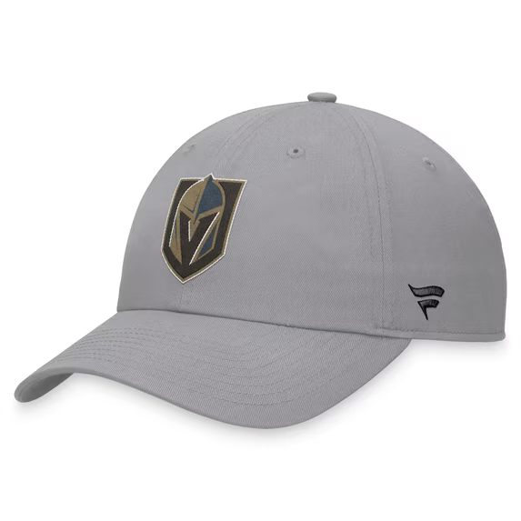 Men Fanatics Gray Vegas Golden Knights Extra Time Adjustable Hat