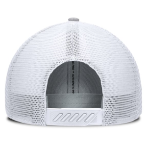 Men Fanatics Gray White Utah Mammoth Utah Badge Trucker Adjustable Hat