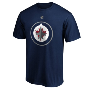 Men Fanatics Mark Scheifele Navy Winnipeg Jets Authentic Stack Name Number Team T-Shirt
