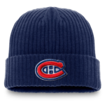 Men Fanatics Navy Montreal Canadiens Core Primary Logo Cuffed Knit Hat