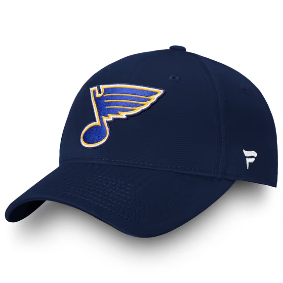 Men Fanatics Navy St. Louis Blues Core Adjustable Hat