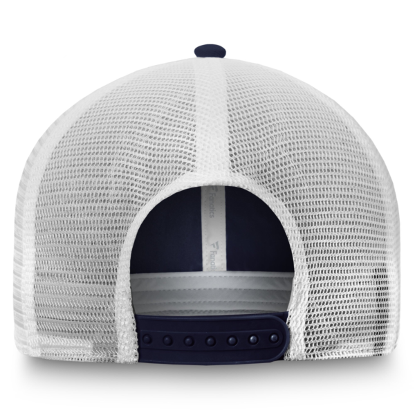 Men Fanatics Navy White Colorado Avalanche Core Primary Logo Trucker Adjustable Hat