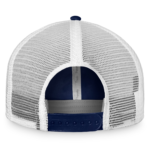 Men Fanatics Navy White Edmonton Oilers Core Primary Logo Trucker Adjustable Hat