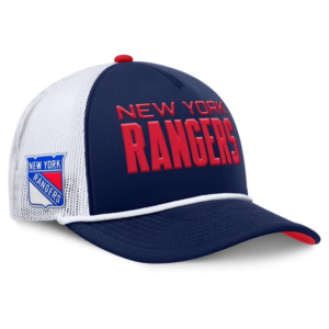 Men Fanatics Navy White New York Rangers Authentic Pro Rink Adjustable Hat