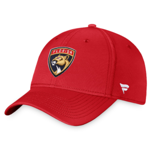 Men Fanatics Red Florida Panthers Core Primary Logo Flex Hat