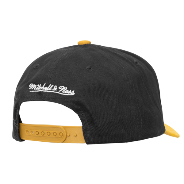 Men Mitchell & Ness Black Gold Boston Bruins May Flowers Pro Crown Adjustable Hat