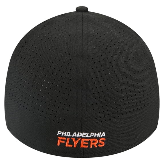 Men New Era Black Philadelphia Flyers Perforated Flex Hat