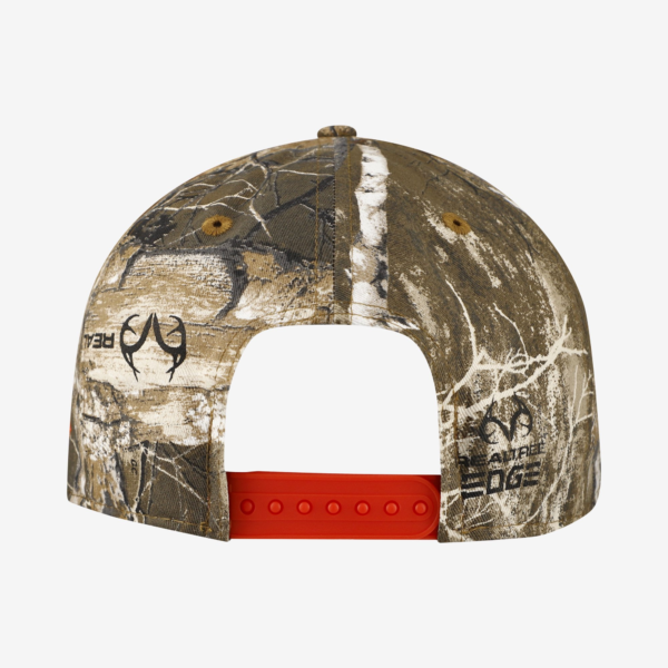 Men New Era Camo Atlanta Braves Realtree Orange Pop Snapback Hat